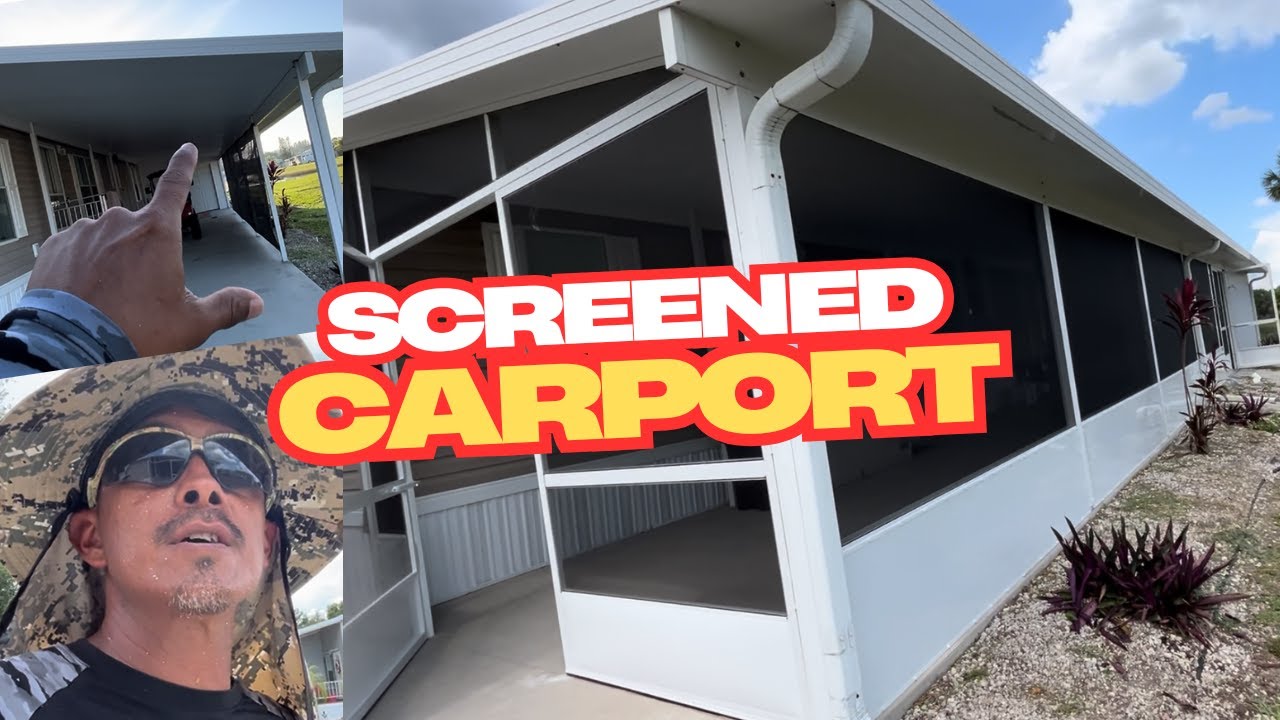 How to Convert a Carport into a Screen Porch (Step-by-Step) in Moore Haven, Fl