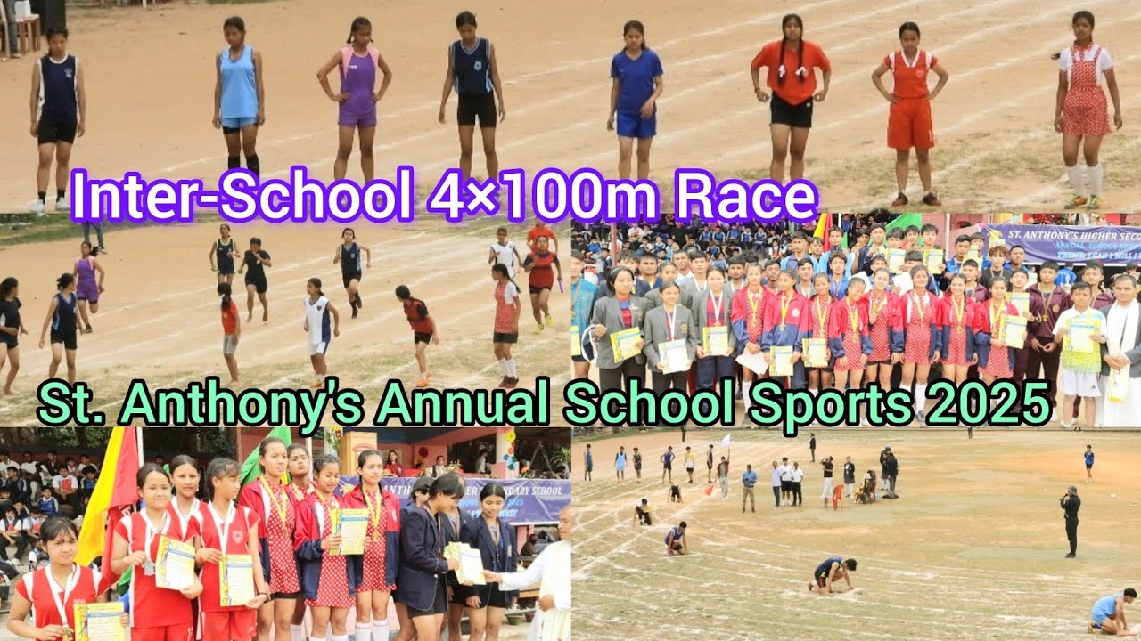 Inter-School (Girls & Boys) 4×100m Race || St. Anthony's 94th Annual School Sports 2025