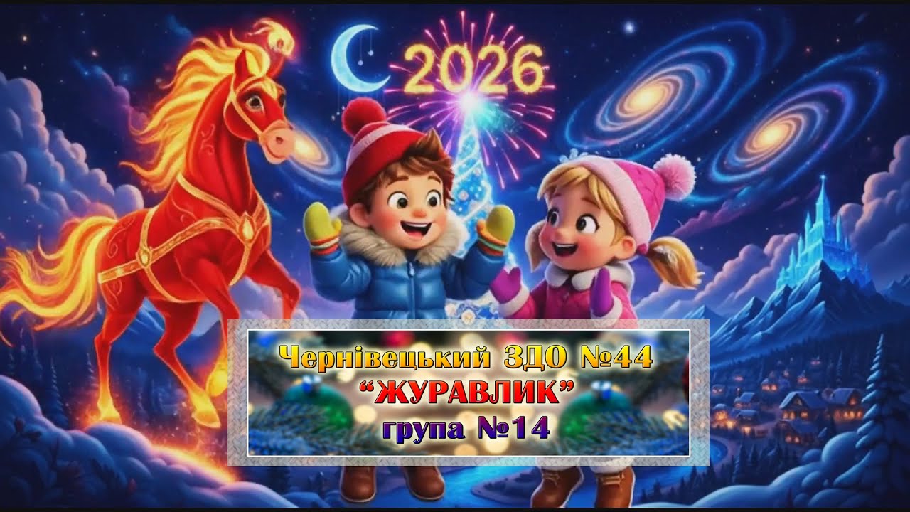З Новим 2026 роком! ЗДО №44 група №14 м. Чернівці