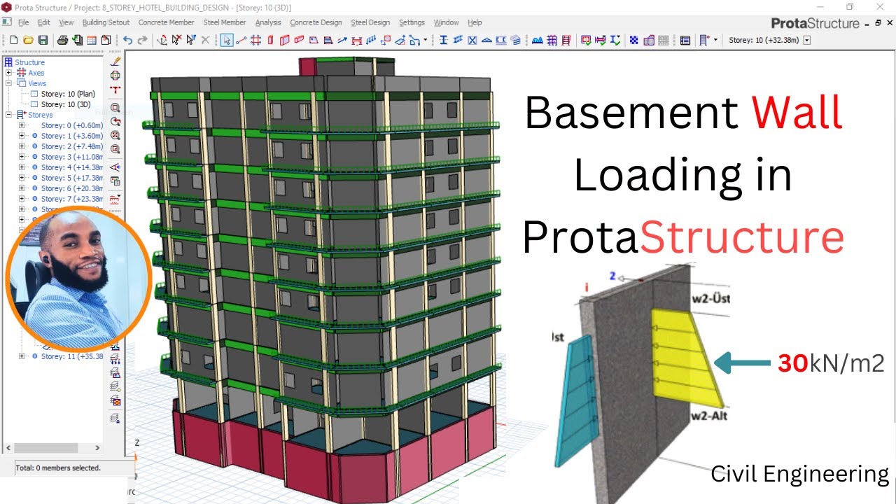Basement Wall Loading in Protastructure | Civil Engineering |