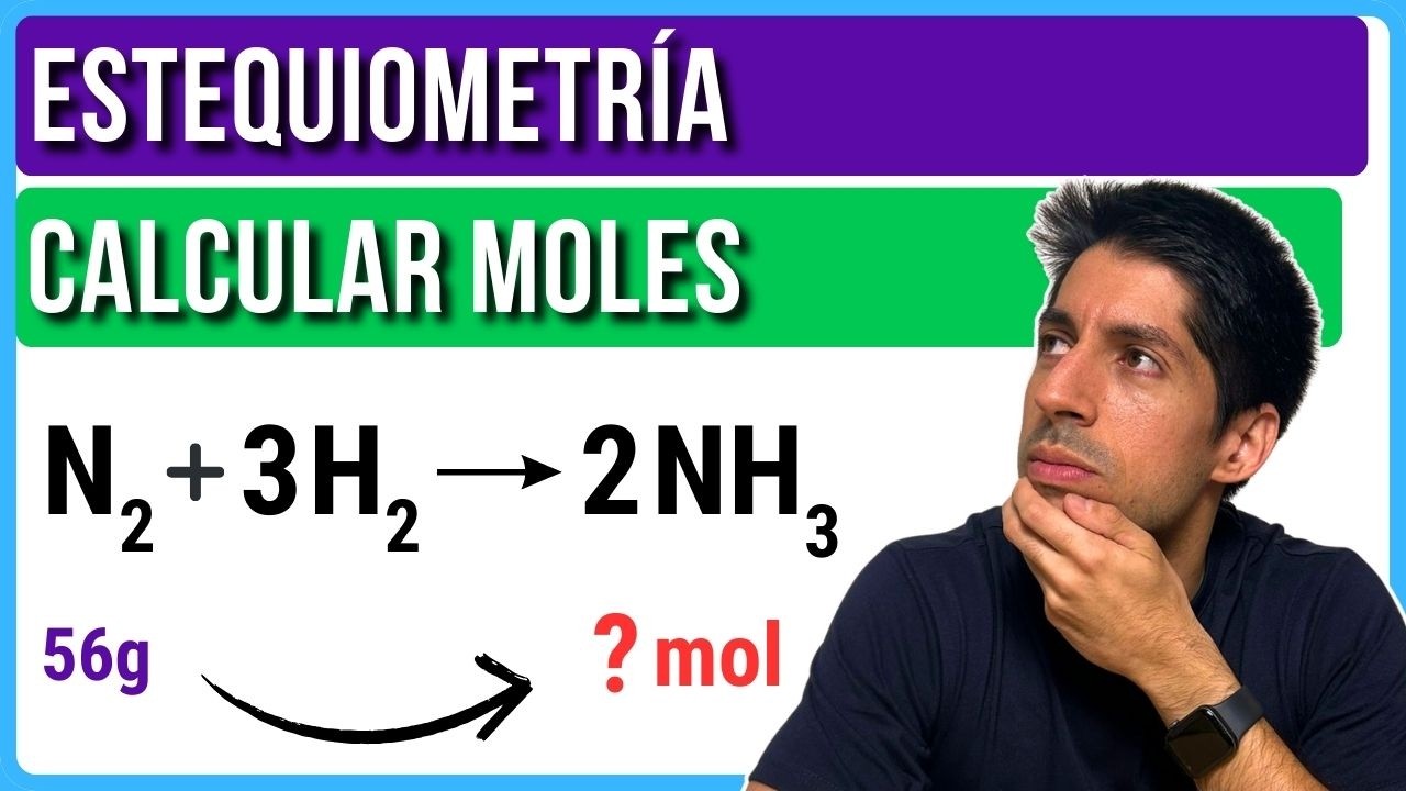 Calcular MOLES de producto o reactivo 🧪 Método PASO a PASO