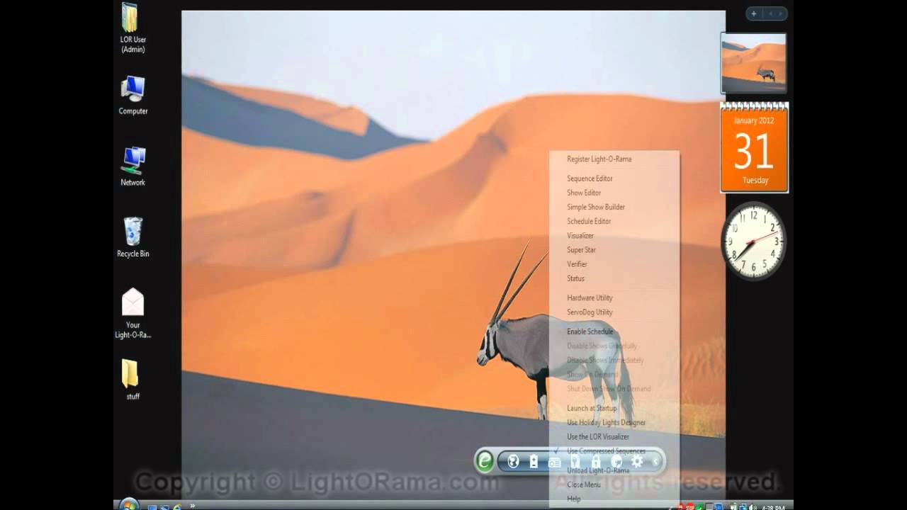 LOR-Initial Setup of the Software