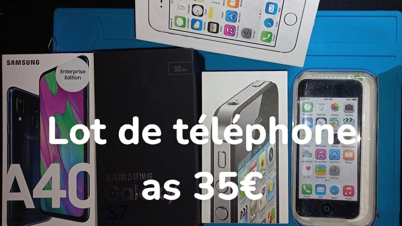 Lot d'iphone et Samsung as 35€ #smartphone #iphone #samsung 