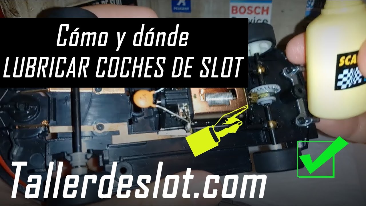 🗜️ CÓMO y DÓNDE LUBRICAR tus COCHES de SLOT ⚙️ 【 3 PASOS 】 🚗 Tutorial sencillo para principiantes