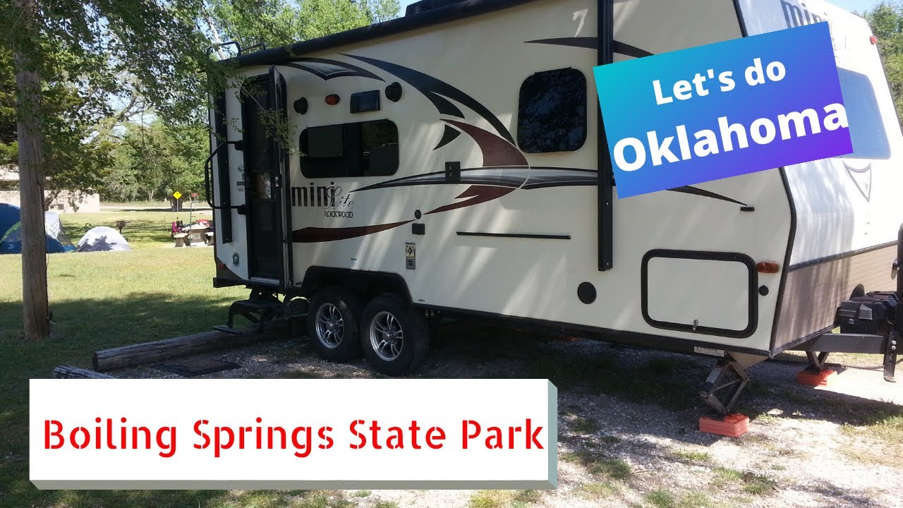 Our very first Oklahoma State Park.  Thank you Oklahoma State Parks!  Boiling Springs State Park OK