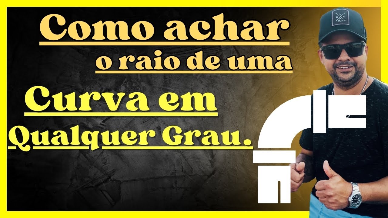 COMO ACHAR O RAIO DE UMA CURVA DE QUALQUER GRAU.(video 2)