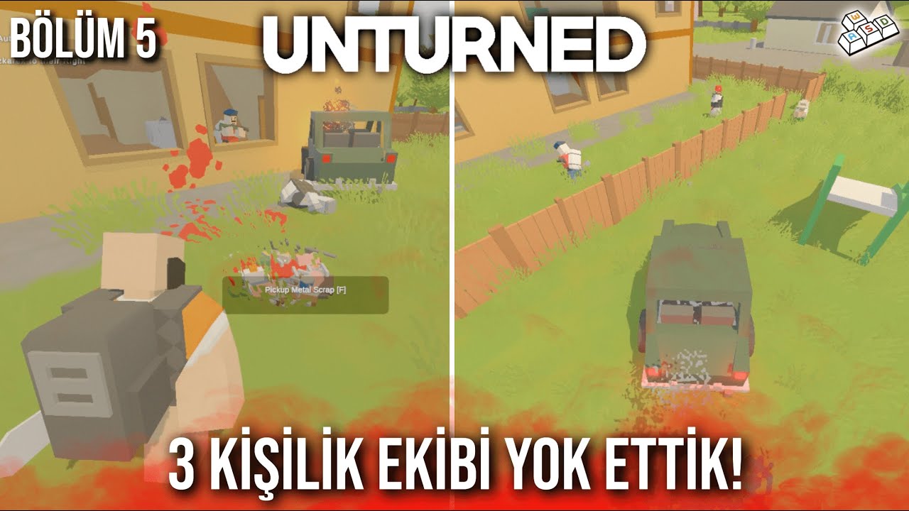 3 Kişilik Silahlı Ekibi Yok Ettik! | Unturned Türkçe S2 Bölüm 5