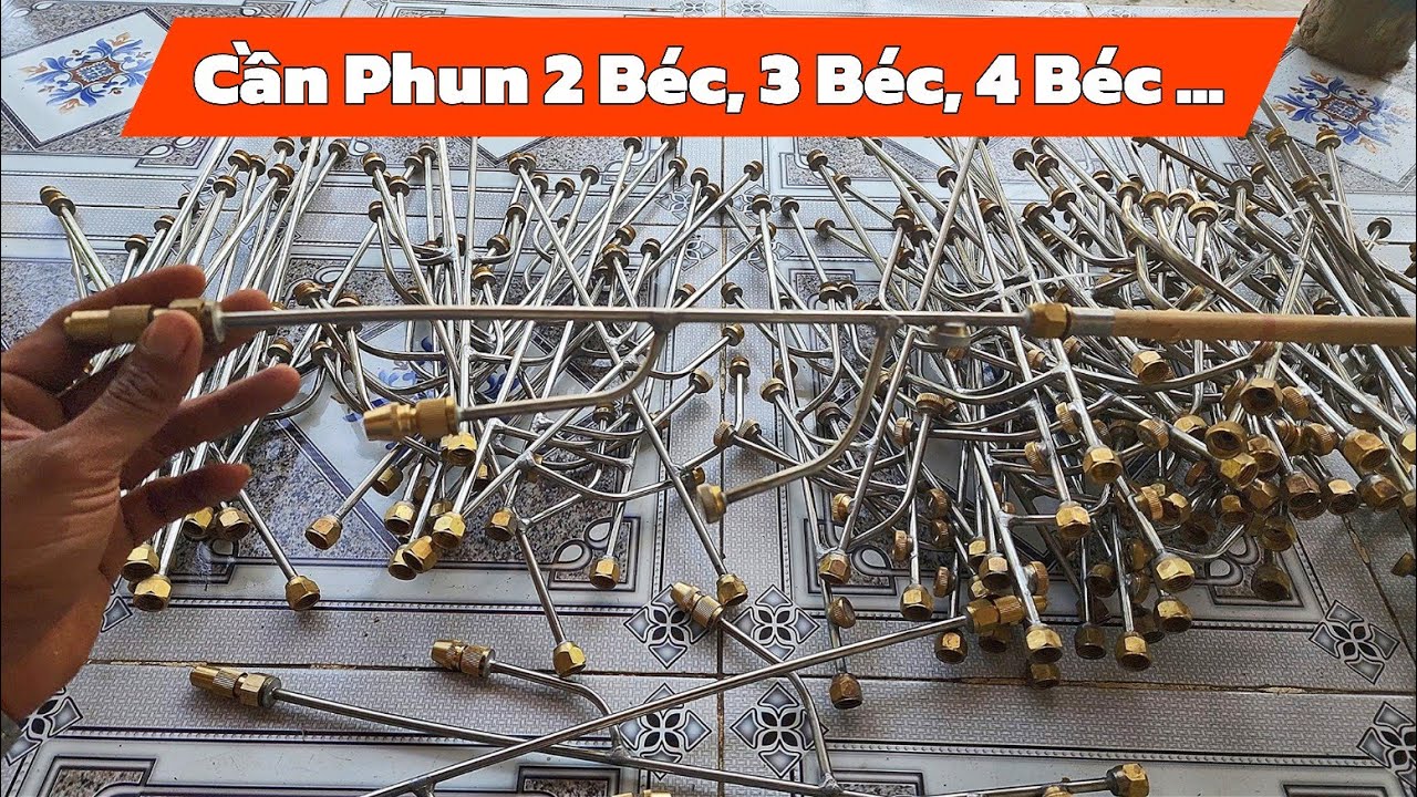 Báo giá cần phun thuốc, 2-3-4 béc đã cải tiến