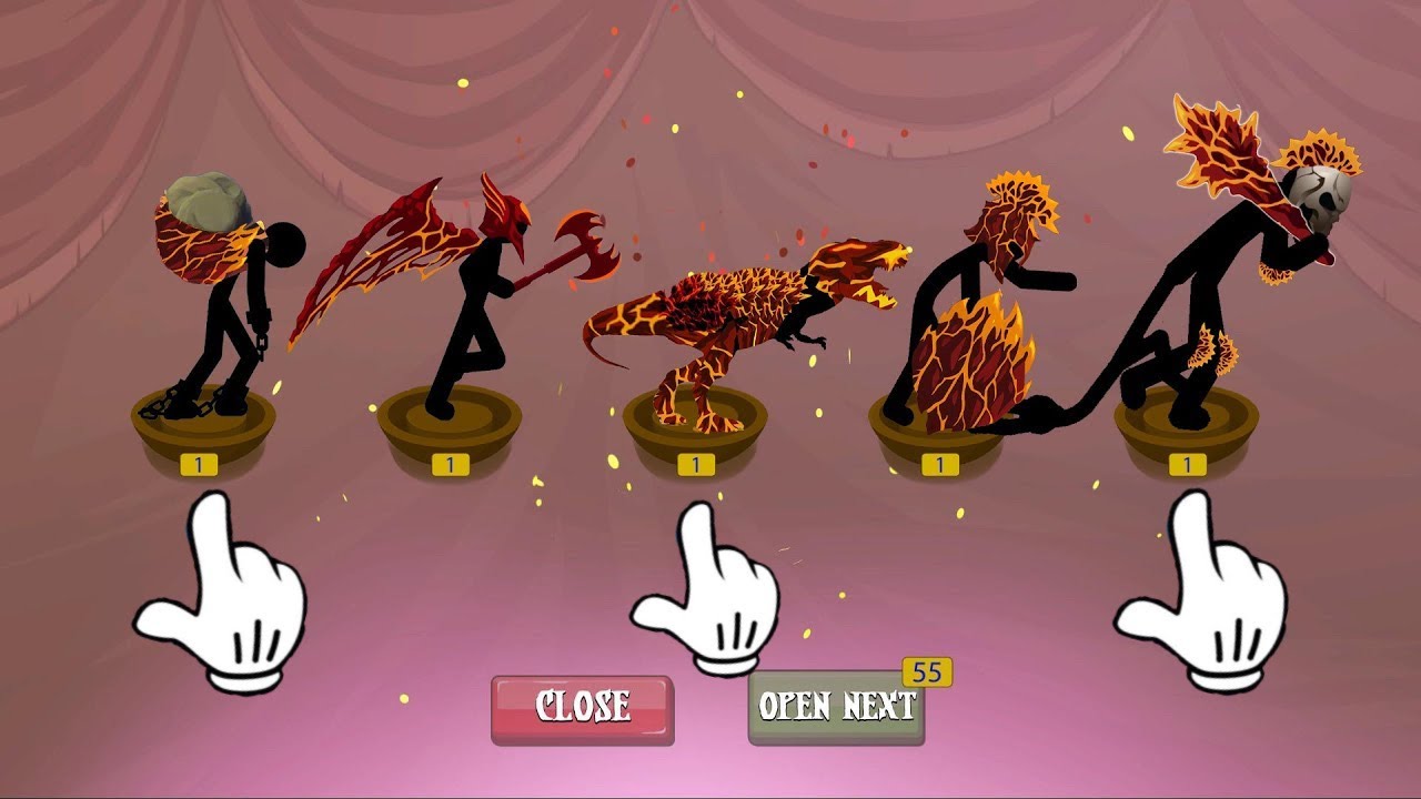 OMG! CHEST UNLOCKED LIMITED ALL SKINS LAVA - MOD STICK WAR LEGACY