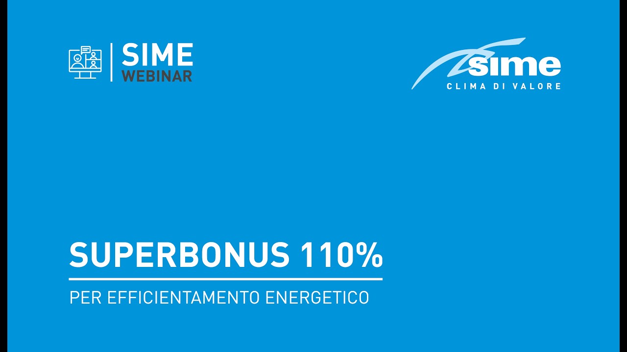 Webinar: Superbonus 110% per efficientamento energetico