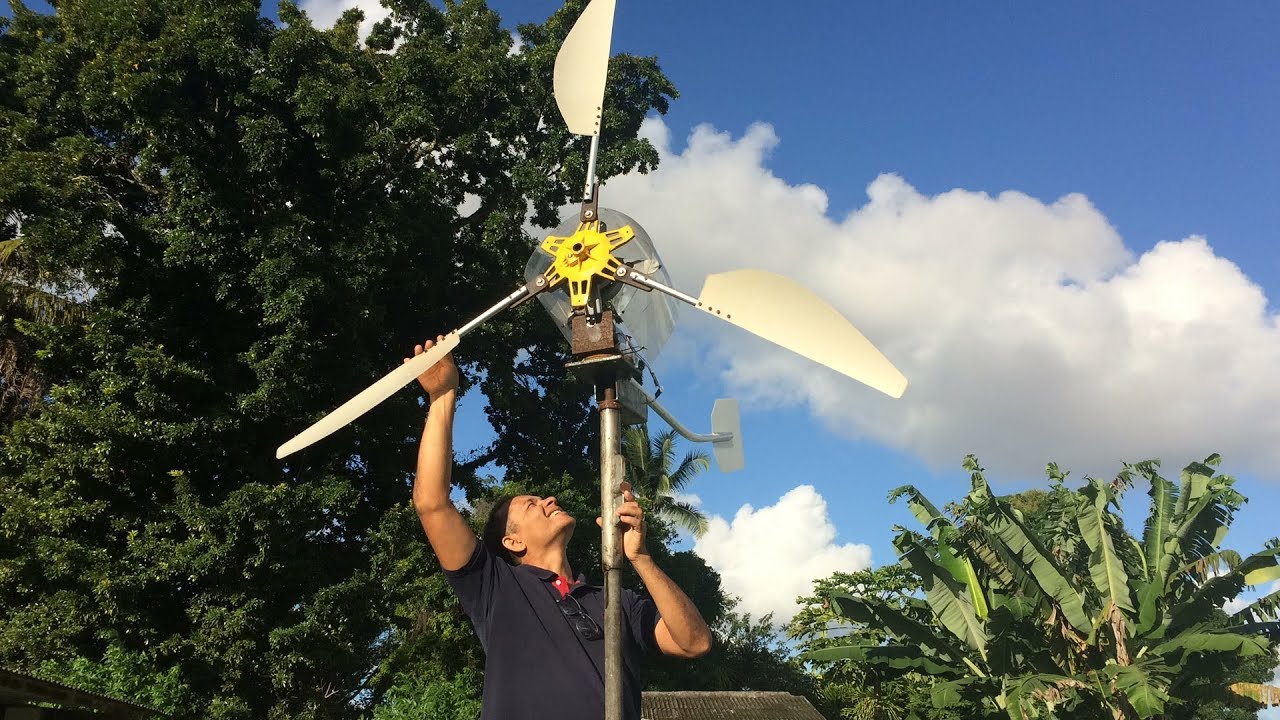 TURBINA EÓLICA COM GERADOR FÁCIL DE FAZER E SIMPLES DE MONTAR