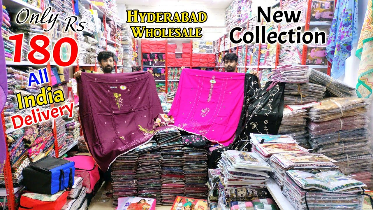 Hyderabad Wholesale New Collection Only 180.Rs 🚚All India Delivery🚚  || L.D Suit House ||