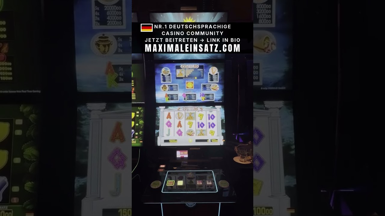 MERKUR SLOTS 100&euro; ZENTAURUS SPINS CASINO REEPERBAHN SPIELBANK HAMBURG mit MAXIMALEINSATZ