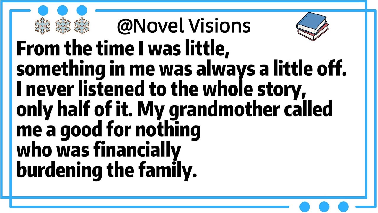 From the time I was little,something in me was always a little off.I never listened to the whole