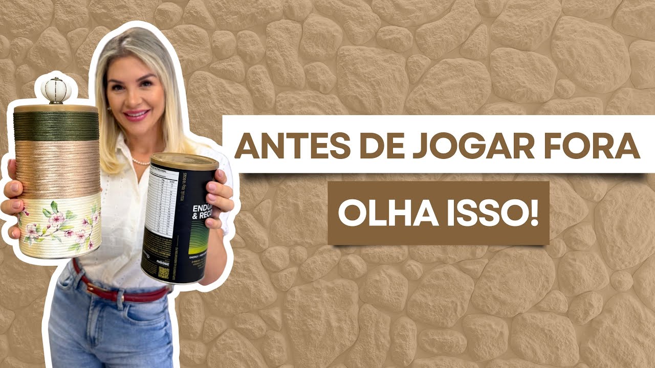 Transformei esse pote que ia pro lixo e virou decoração chique!	