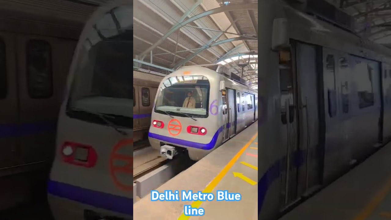 Delhi Metro Blue line #delhi #delhimetro #blueline #India #metro