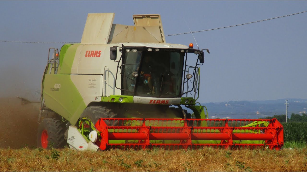 *BRAND NEW* Claas Tucano 430 & Maxflex 620 - Peas harvesting 2019