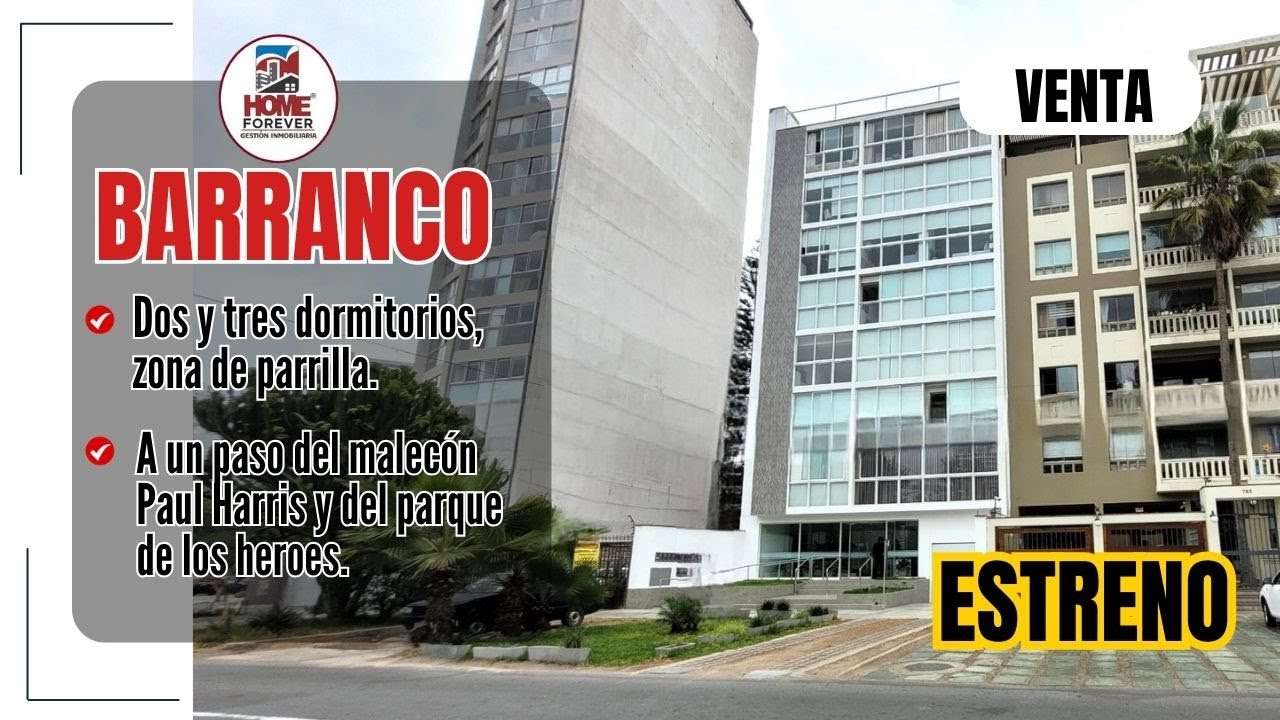 BARRANCO - Departamentos de estreno en Barranco moderno