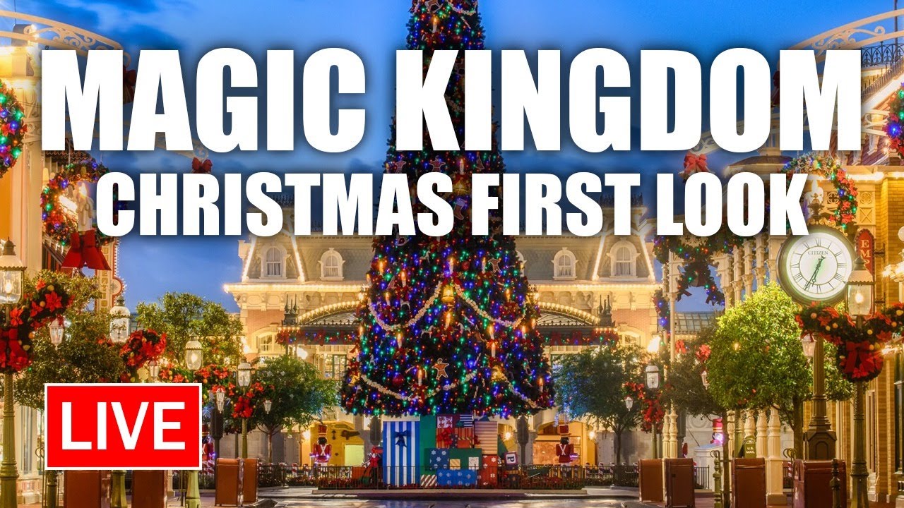 🔴 Live: Christmas at Magic Kingdom (2020 FIRST LOOK) | Walt Disney World Live Stream