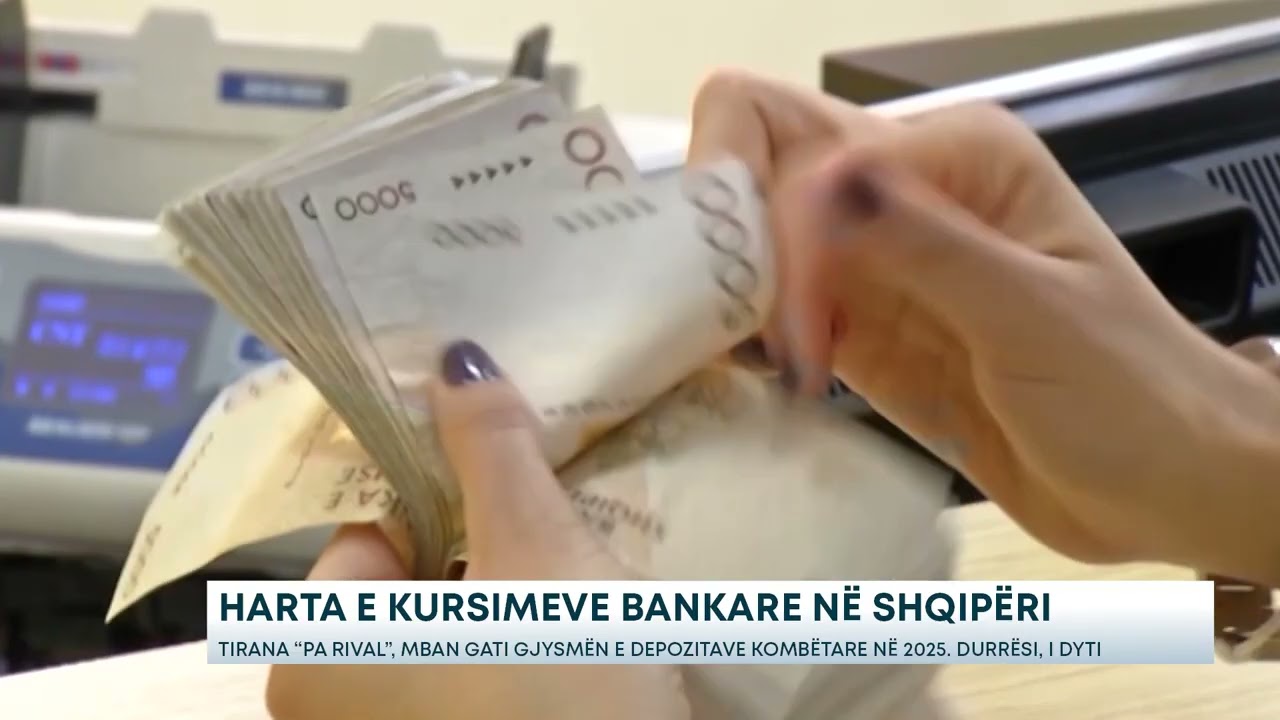 Harta e kursimeve bankare në Shqipëri - Tirana “pa rival”, mban gati gjysmën e depozitave......