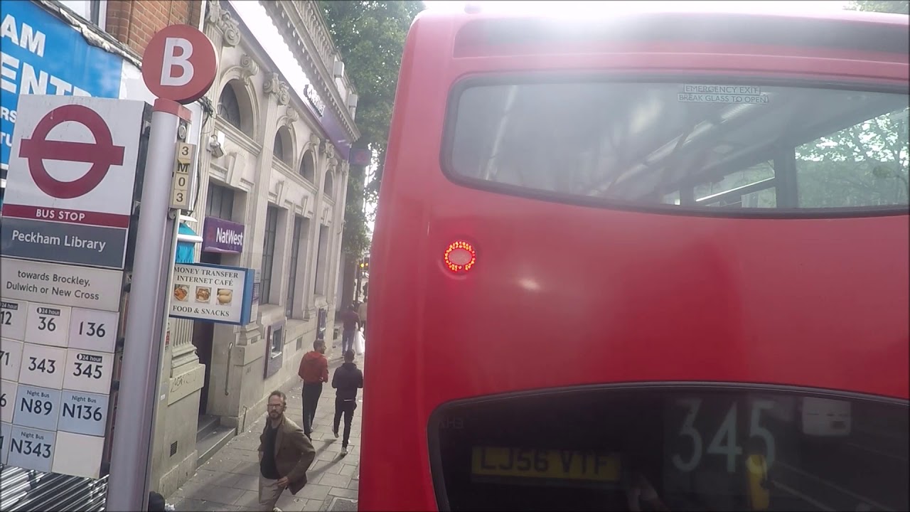 *FULL ROUTE VISUAL* London Bus Route 171:  Holborn Station -  CATFORD BUS GARAGE I  EH212 (YY67UTM)