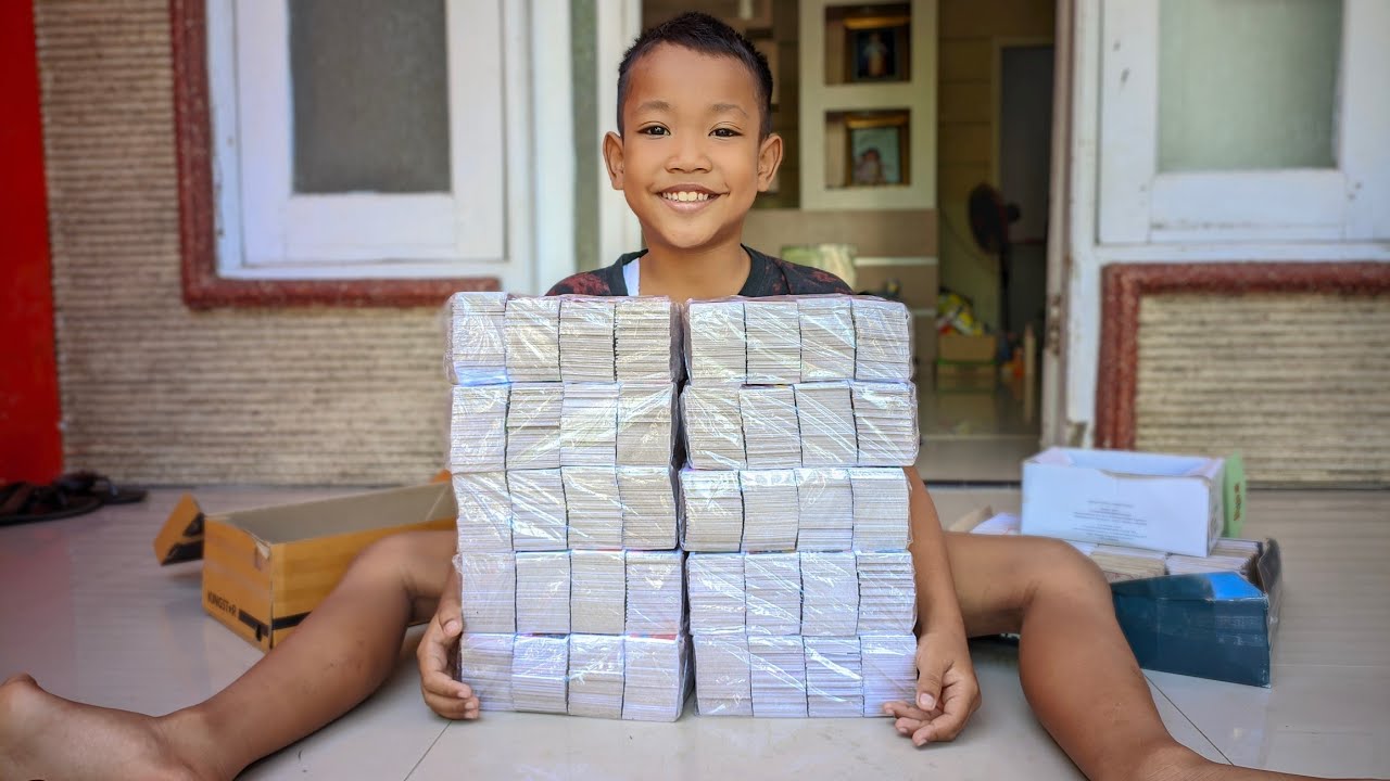 ✨Wow 🤩 10 BOX Kartu Total 25 RIBU Kartu DI UNBOXING RAKA ✨ BERATNYA SAMPAI 10 KILO 😱 ‼️