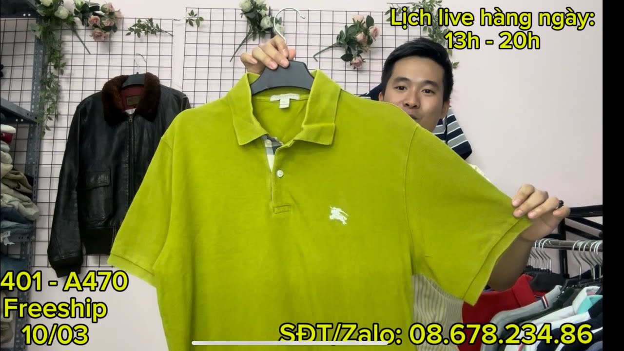 ÁO POLO HIỆU VIP BBR LACOSTE LE COQ TOMMY BAO SHIP TOÀN QUỐC A401-A470 10/03