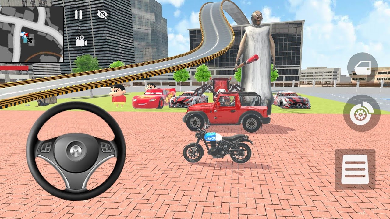 Franklin 🤑 and shinchan purchased new modified supercar 🏎️🚗🚨 from Indian auto thieft garage 🤑 game
