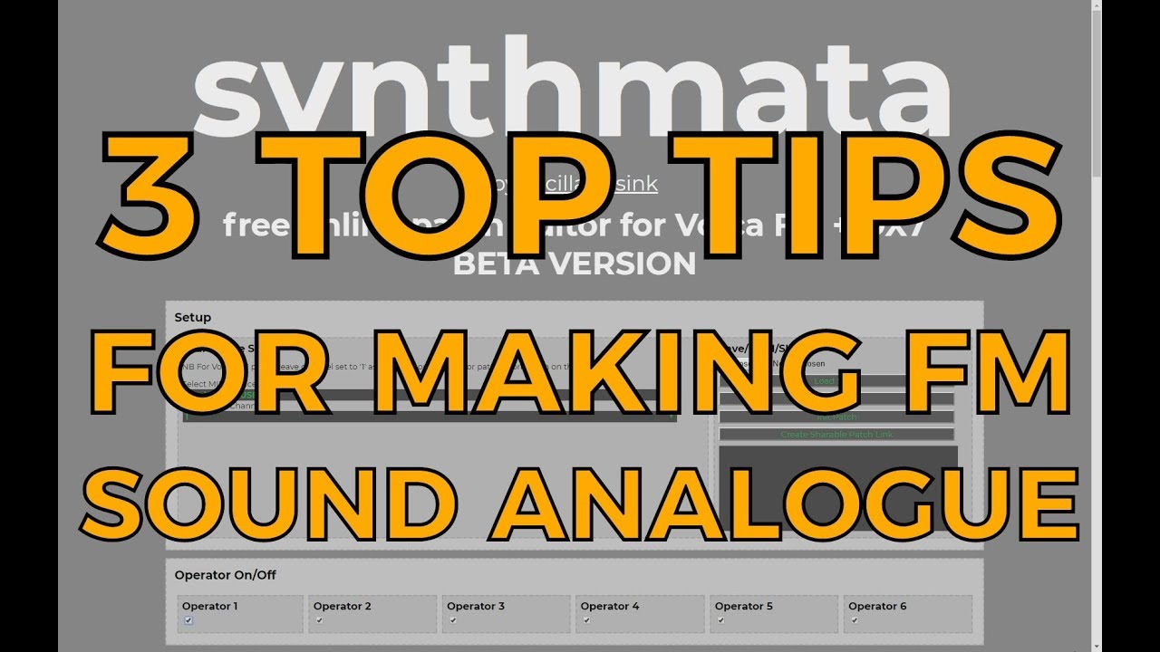 3 Top Tips for Making FM Sound More Analogue (Volca FM, DX7, etc.)