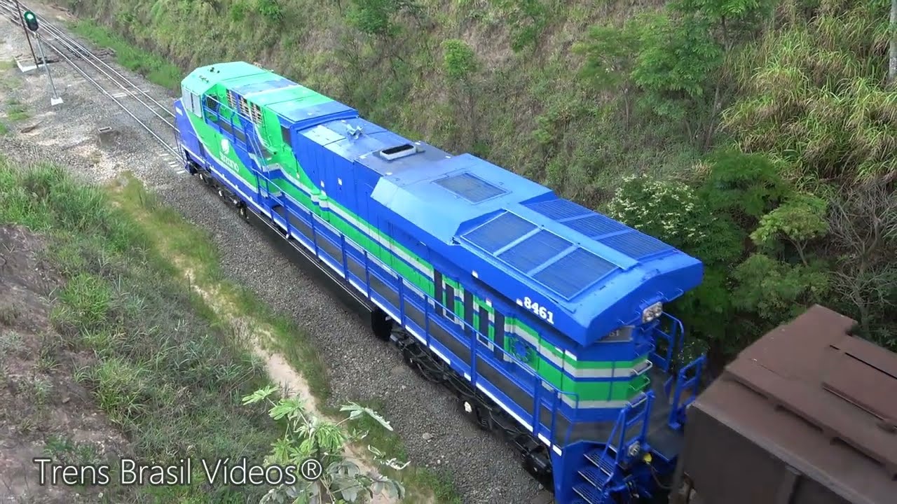 🇧🇷TREM CARREGADO C/ DUAS LOCOMOTIVAS ES44ACi da SUZANO | PONTE ENG. ACRÍSIO - Mairinque, SP.