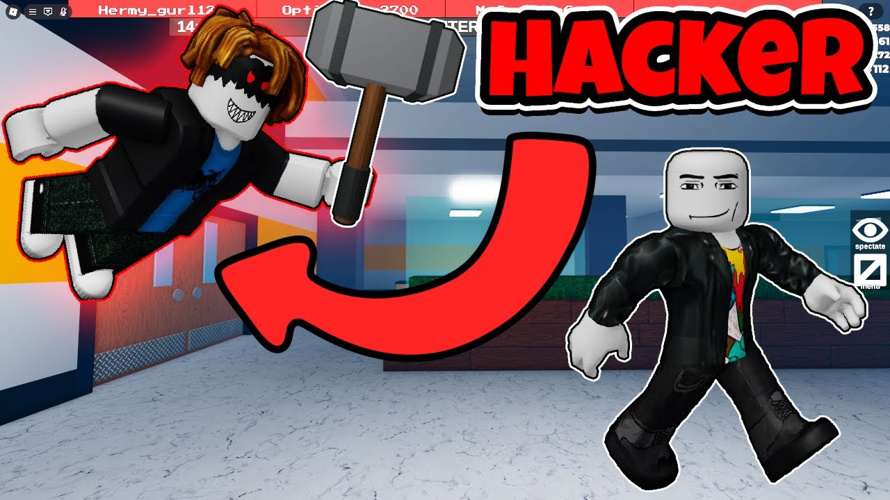 Playing as a NOOB Against a HACKER in Flee the Facility!!!