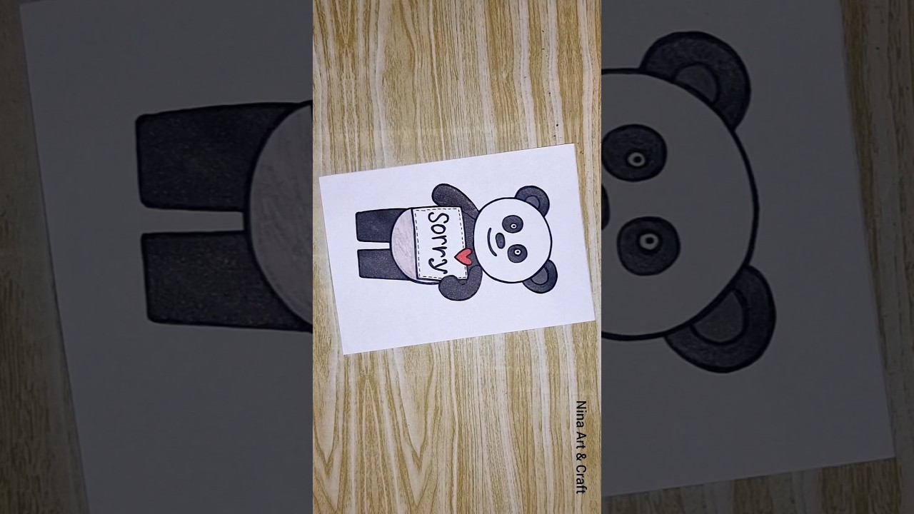 Sorry Card #shorts #youtubeshort #trending #greetingcard #ytshorts #drawing #viral #sorry