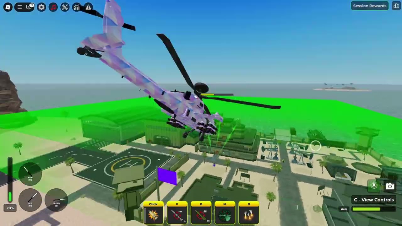 Destroying War Tycoon server only with P2W helicopters