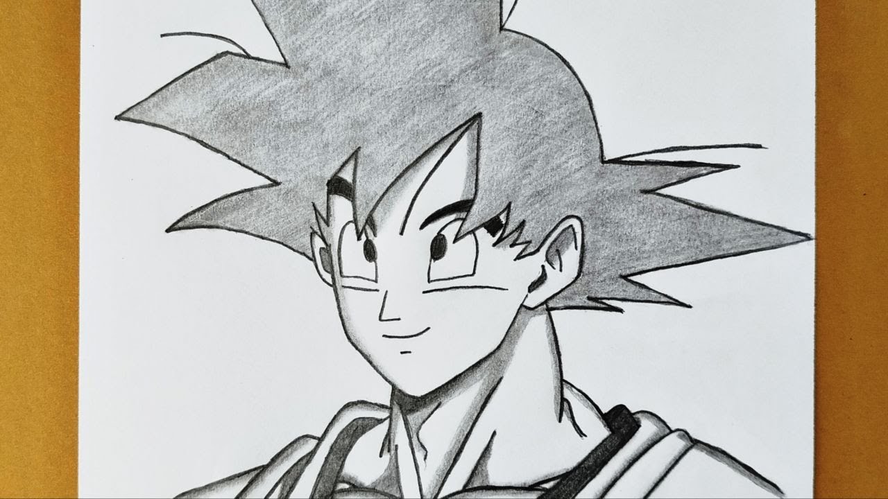 How to Draw Goku from Dragon Ball | Easy Pencil Art for Beginners | Goku Pencil Art Tutorial