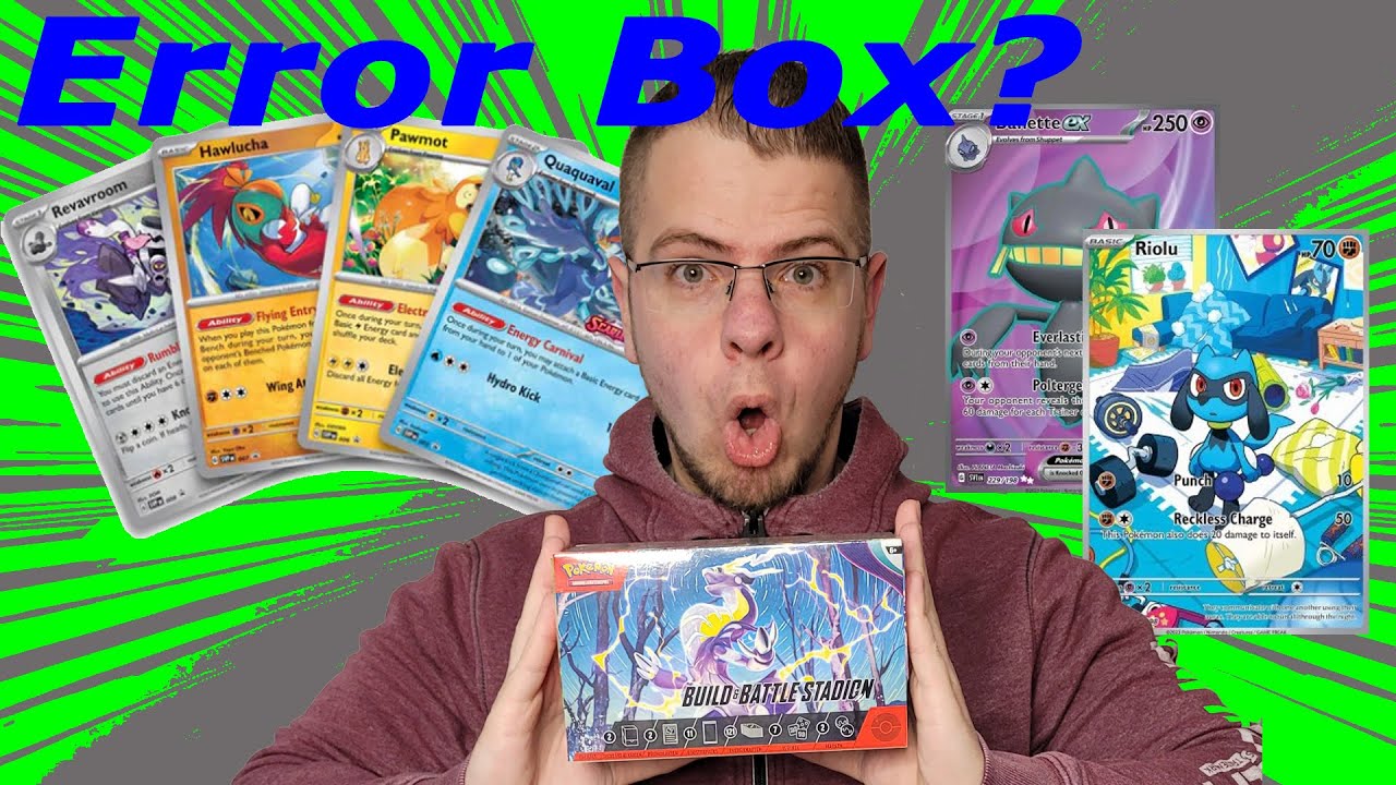 Was für eine Build and Battle Stadion Box! Eine Error Box? Pokémon Karmesin und Purpur Opening!