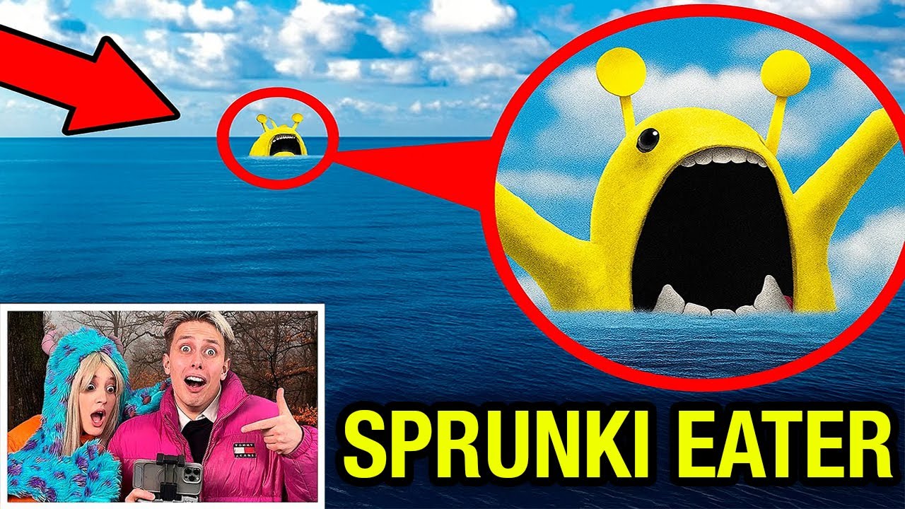МОЙ ДРОН СНЯЛ SPRUNKI ПОЖИРАТЕЛЯ &mdash; ЭТО СУЩЕСТВО ОГРОМНО!