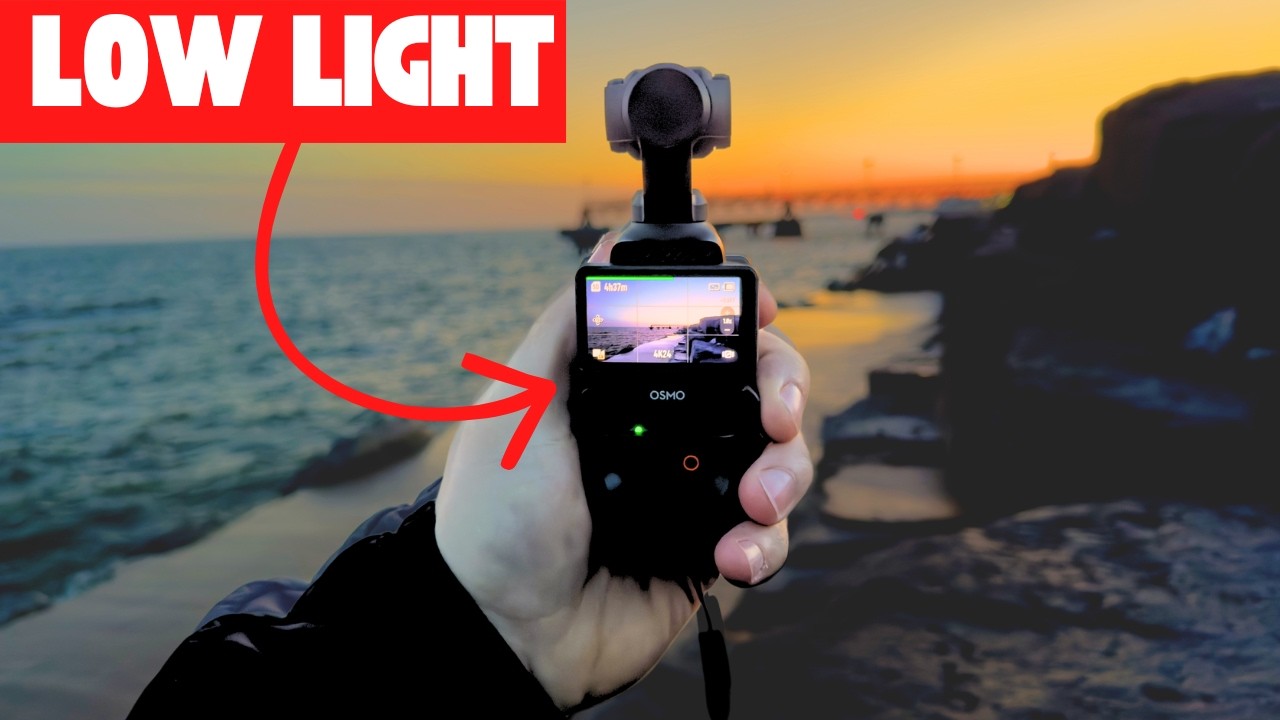 DJI OSMO Pocket 3 Low Light Test - The BEST Way to Film at Night!
