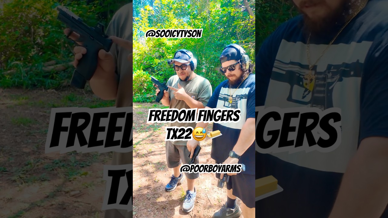 Tx22 forced reset triggers by freedom fingers ft @PoorBoyArms 🤯!!! #airsoft #arp #gunshorts #edc