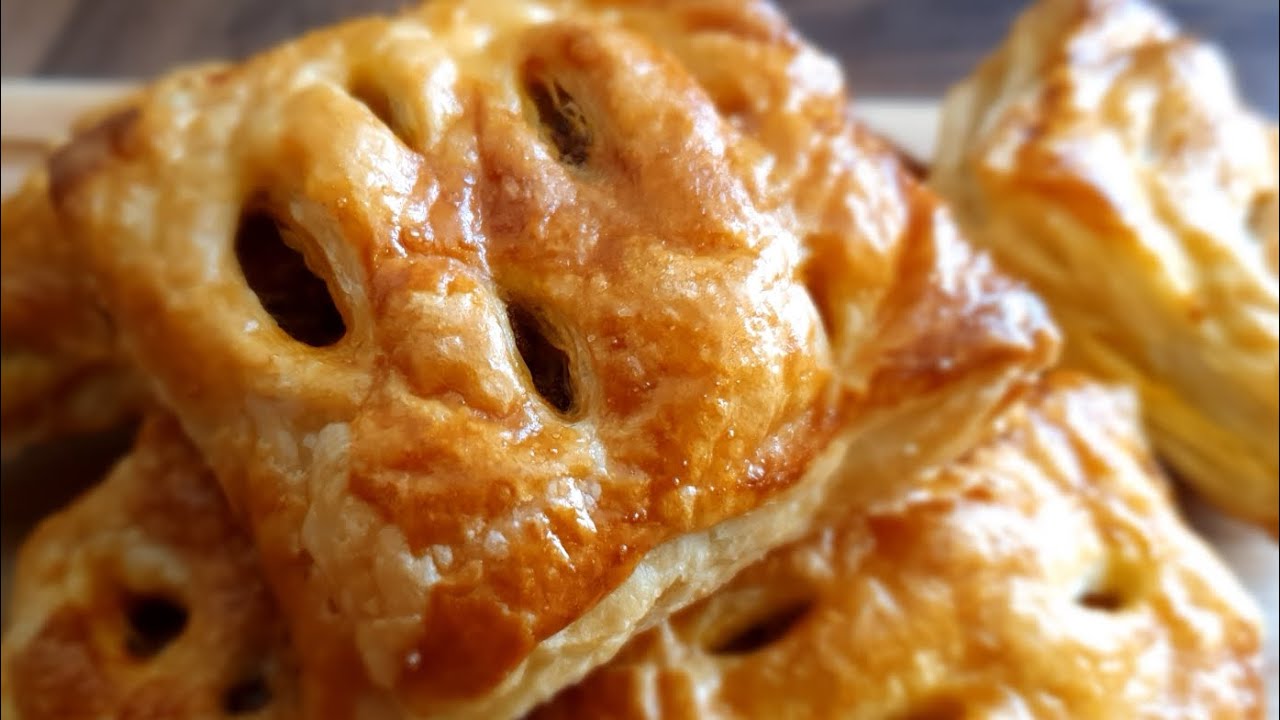 Ground Beef, Spiced mince Beef puff pastry. A great party snack