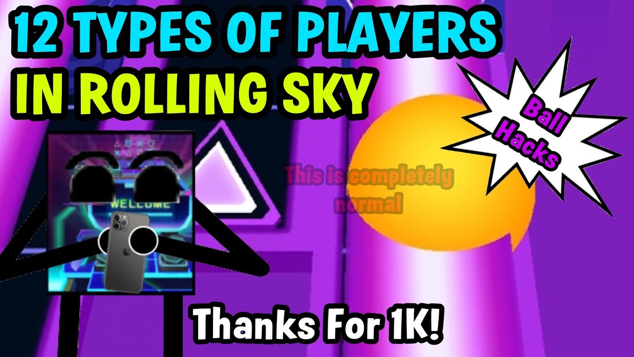 12 Types Of Players In Rolling Sky