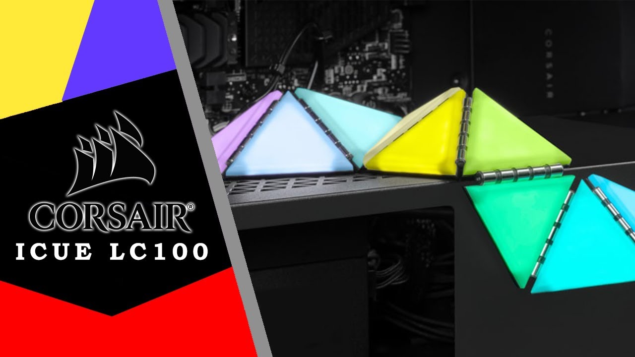 Corsair iCUE LC100 ✨ Oświetlenie trójkąty Nanoleaf do obudowy !? / Recenzja 4K