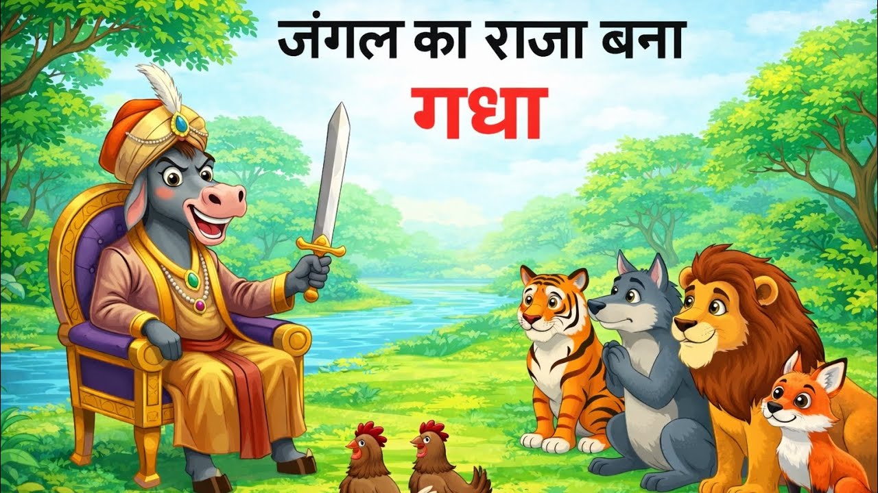  गधा बना मंत्री | gadha aur sher| hindikahani | kahani |animal story @SATYATOONSKAHAni