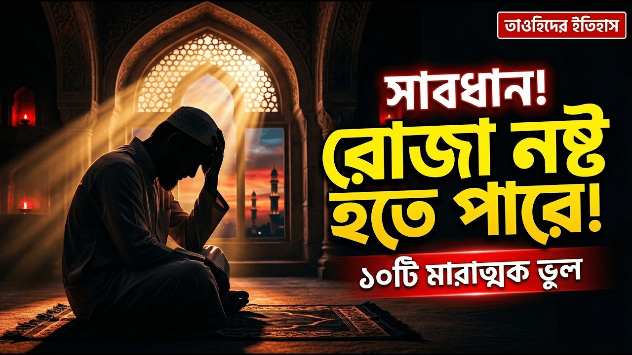 সাবধান! রোজা নষ্ট হতে পারে 😰 রমজানের ১০টি মারাত্মক ভুল | না জানলে ক্ষতি!