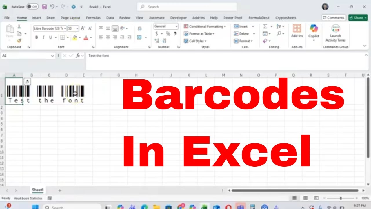 Как легко создавать штрихкоды в Microsoft Excel! Новый шрифт! #учебник #магияэлектронныхтаблиц #e...