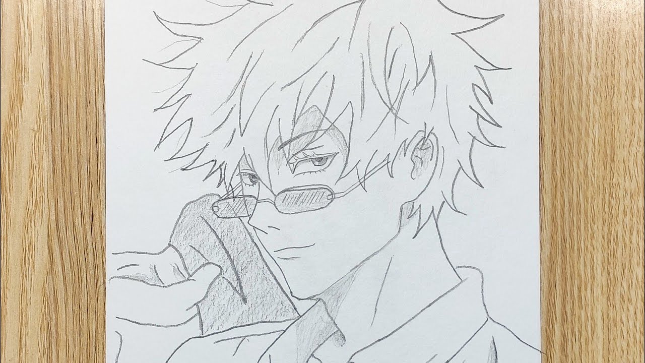 Menggambar Gojo Satoru | menggambar anime Jujutsu kaisen