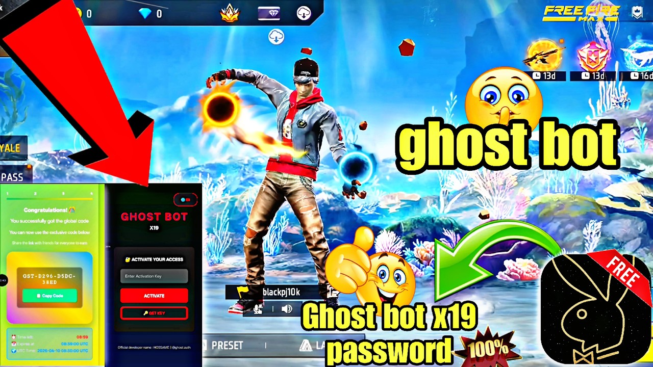Ghost bot x19 password kaise banaen || ghost bot x19🔥 ghost server ✅ || GHOST BOT X19 || ghost bot