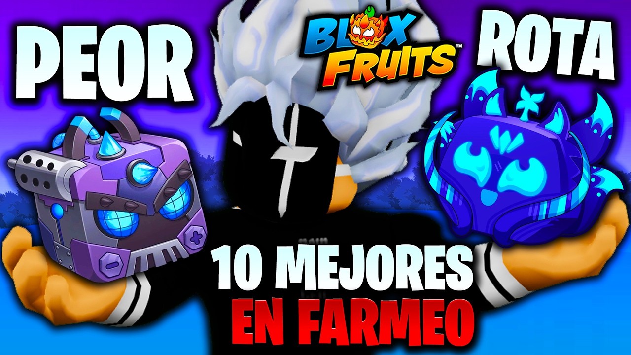 Las 10 MEJORES FRUTAS de FARMEO en Blox Fruits🔥 (Update 30)