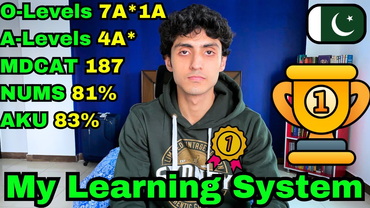 HOW I RANKED 1ST FOR 5 YEARS STRAIGHT I My learning system for MDCAT, A-Levels and O-levels🇵🇰