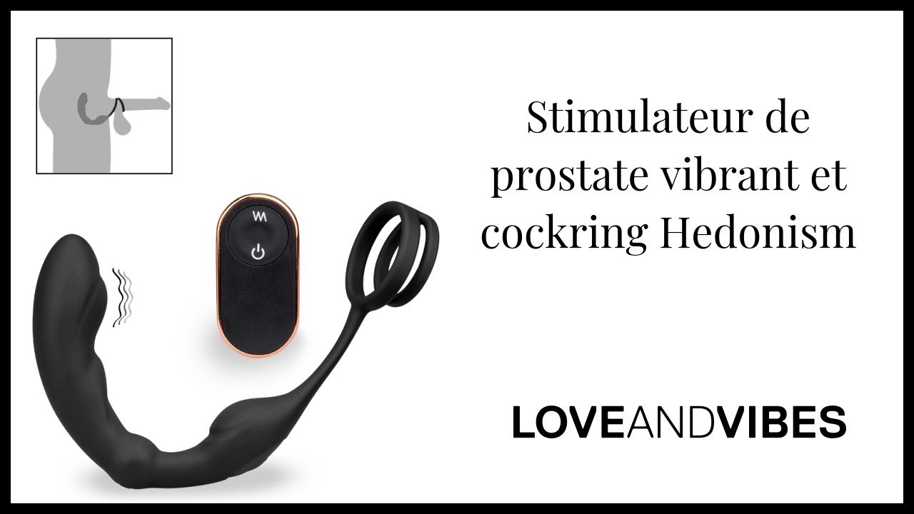 Stimulateur de prostate vibrant et cockring Hedonism - LOVE AND VIBES