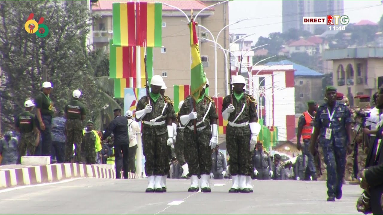 MILITARY PARADE FOR THE OCTOBER 2ND CELEBRATION. RTG GUINEA 2024